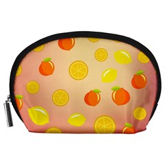 Fruits-gradient,orange Accessory Pouch (large) by nateshop