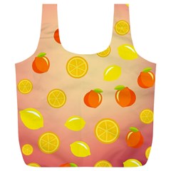 Fruits-gradient,orange Full Print Recycle Bag (xl) by nateshop