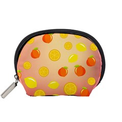 Fruits-gradient,orange Accessory Pouch (small) by nateshop