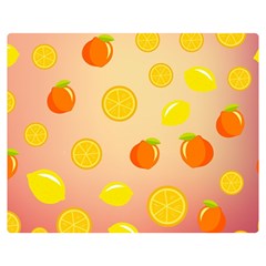 Fruits-gradient,orange Double Sided Flano Blanket (medium) 