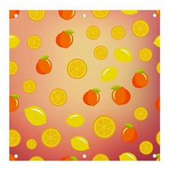 Fruits-gradient,orange Banner And Sign 4  X 4  by nateshop