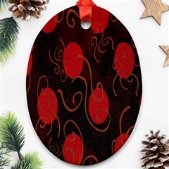 Circles-1 Ornament (oval) by nateshop