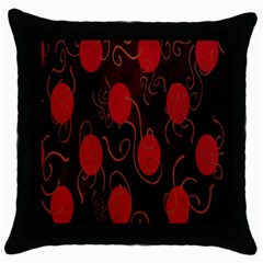 Circles-1 Throw Pillow Case (black) by nateshop