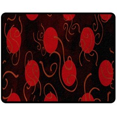 Circles-1 Fleece Blanket (medium)  by nateshop