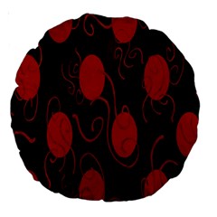 Circles-1 Large 18  Premium Round Cushions by nateshop