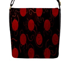 Circles-1 Flap Closure Messenger Bag (l) by nateshop