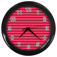 Colors,lines Wall Clock (black) by nateshop