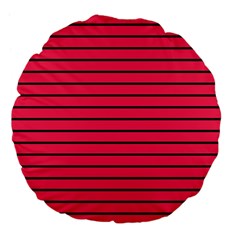 Colors,lines Large 18  Premium Flano Round Cushions