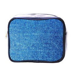 Denim Mini Toiletries Bag (one Side) by nateshop