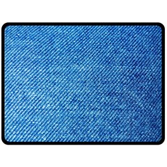 Denim Fleece Blanket (large)  by nateshop