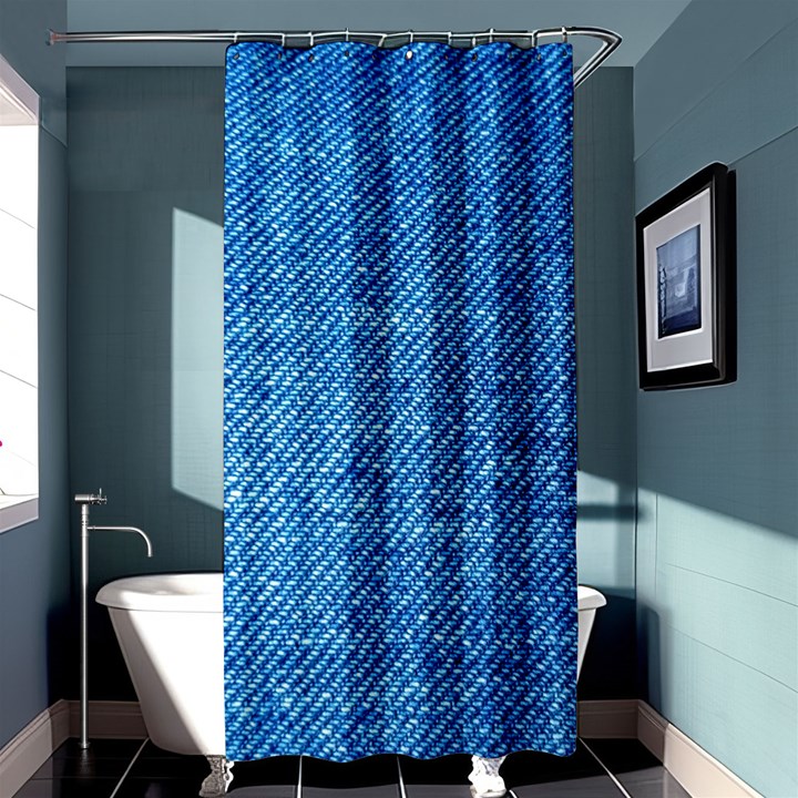 Denim Shower Curtain 36  x 72  (Stall) 