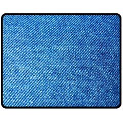 Denim Double Sided Fleece Blanket (medium)  by nateshop