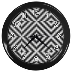 Diagonal Wall Clock (black) by nateshop