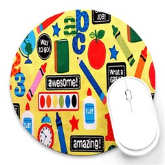 Fabric 1 Round Mousepads by nateshop