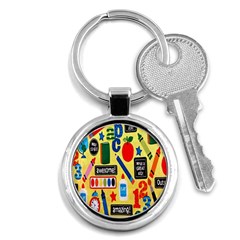 Fabric 1 Key Chain (round) by nateshop