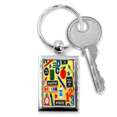 Fabric 1 Key Chain (rectangle) by nateshop