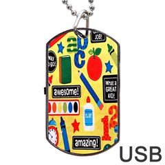 Fabric 1 Dog Tag Usb Flash (two Sides) by nateshop