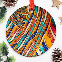 Fabric-2 Ornament (round) by nateshop