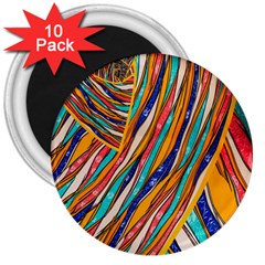 Fabric-2 3  Magnets (10 Pack)  by nateshop