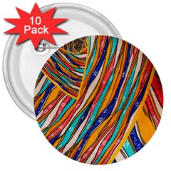 Fabric-2 3  Buttons (10 Pack)  by nateshop