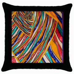 Fabric-2 Throw Pillow Case (black) by nateshop