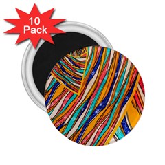 Fabric-2 2 25  Magnets (10 Pack) 