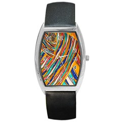 Fabric-2 Barrel Style Metal Watch by nateshop