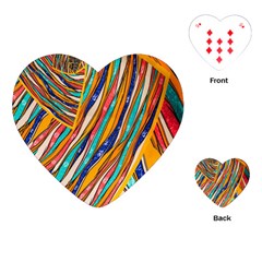 Fabric-2 Playing Cards Single Design (heart) by nateshop