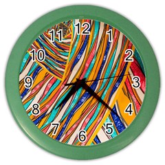 Fabric-2 Color Wall Clock by nateshop