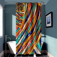 Fabric-2 Shower Curtain 36  X 72  (stall)  by nateshop