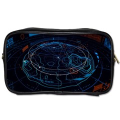 Earth Map Futuristic Globe Toiletries Bag (one Side) by danenraven