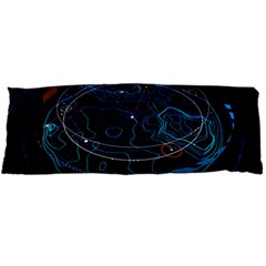 Earth Map Futuristic Globe Body Pillow Case Dakimakura (two Sides) by danenraven