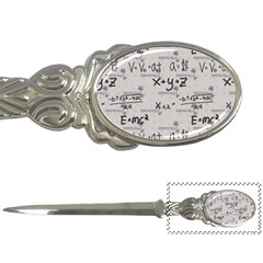 Pattern Wallpaper Math Formula Albert Einstein Letter Opener by danenraven