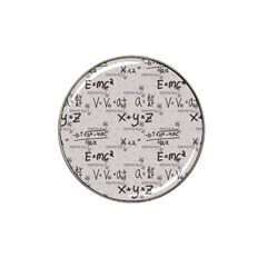 Pattern Wallpaper Math Formula Albert Einstein Hat Clip Ball Marker (10 Pack) by danenraven