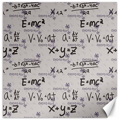 Pattern Wallpaper Math Formula Albert Einstein Canvas 12  X 12  by danenraven