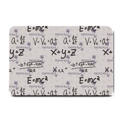 Pattern Wallpaper Math Formula Albert Einstein Small Doormat  by danenraven