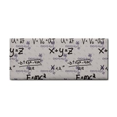 Pattern Wallpaper Math Formula Albert Einstein Hand Towel by danenraven