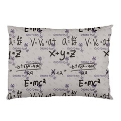 Pattern Wallpaper Math Formula Albert Einstein Pillow Case by danenraven