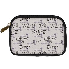 Pattern Wallpaper Math Formula Albert Einstein Digital Camera Leather Case by danenraven