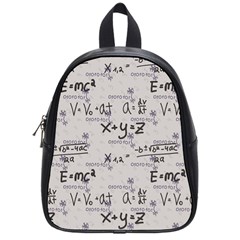 Pattern Wallpaper Math Formula Albert Einstein School Bag (small) by danenraven