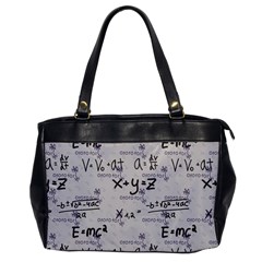 Pattern Wallpaper Math Formula Albert Einstein Oversize Office Handbag by danenraven