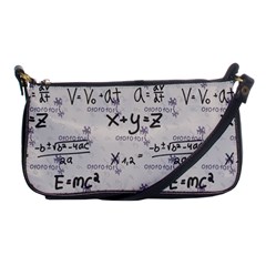 Pattern Wallpaper Math Formula Albert Einstein Shoulder Clutch Bag by danenraven