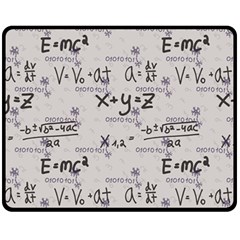 Pattern Wallpaper Math Formula Albert Einstein Fleece Blanket (medium)  by danenraven