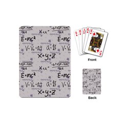 Pattern Wallpaper Math Formula Albert Einstein Playing Cards Single Design (mini) by danenraven