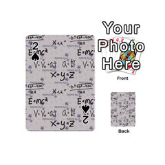 Pattern Wallpaper Math Formula Albert Einstein Playing Cards 54 Designs (mini) by danenraven