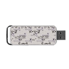 Pattern Wallpaper Math Formula Albert Einstein Portable Usb Flash (two Sides) by danenraven