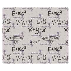 Pattern Wallpaper Math Formula Albert Einstein Double Sided Flano Blanket (small)  by danenraven