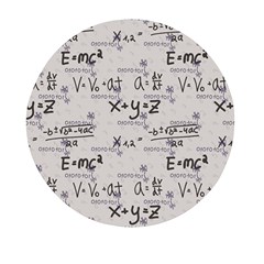 Pattern Wallpaper Math Formula Albert Einstein Mini Round Pill Box (pack Of 3) by danenraven