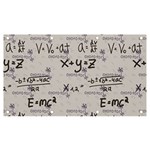 Pattern Wallpaper Math Formula Albert Einstein Banner and Sign 7  x 4  Front