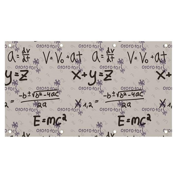 Pattern Wallpaper Math Formula Albert Einstein Banner and Sign 7  x 4 